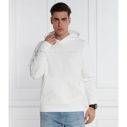Bluza męska Calvin Klein biała bawełniana 