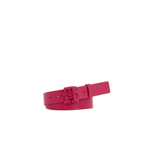 Tommy Hilfiger Pasek Damski Th Logo Lux 3.5 AW0AW15098 Różowy ze sklepu MODIVO w kategorii Paski damskie - zdjęcie 168727682