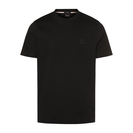 BOSS Koszulka męska - Tiburt 278 Mężczyźni Bawełna czarny jednolity XL vangraaf