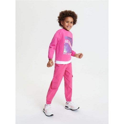 Sinsay - Spodnie - różowy ze sklepu Sinsay w kategorii Spodnie dziewczęce - zdjęcie 168730332