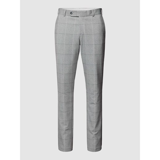 Spodnie materiałowe o kroju straight fit ze wzorem w kratę 52 Peek&Cloppenburg 