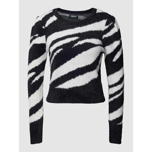 Sweter z dzianiny ze wzorem na całej powierzchni ‘ELLA’ ze sklepu Peek&Cloppenburg  w kategorii Swetry damskie - zdjęcie 168732482