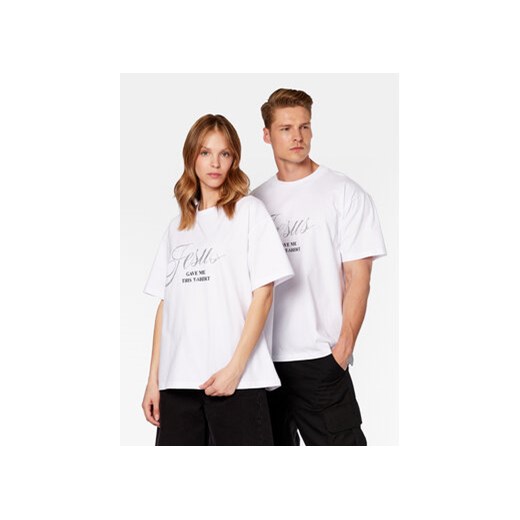 2005 T-Shirt Unisex Jesus Biały Regular Fit ze sklepu MODIVO w kategorii Bluzki damskie - zdjęcie 168734530