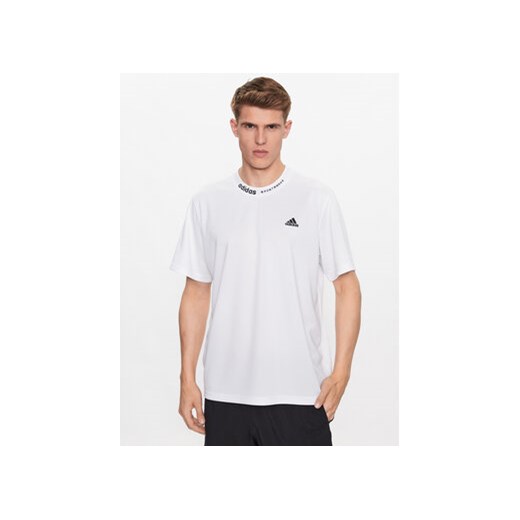 adidas T-Shirt HY1285 Biały Loose Fit ze sklepu MODIVO w kategorii T-shirty męskie - zdjęcie 168734711