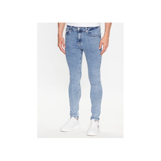 Calvin Klein Jeans Jeansy J30J323352 Niebieski Super Skinny Fit 34_32 promocyjna cena MODIVO