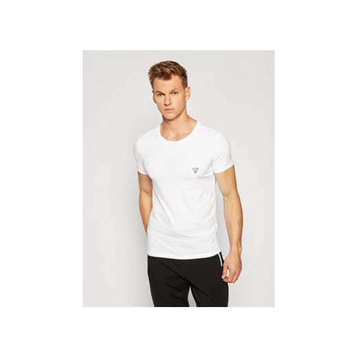 Guess T-Shirt U97M00 JR003 Biały Slim Fit ze sklepu MODIVO w kategorii T-shirty męskie - zdjęcie 168735344