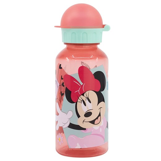 MINNIE MOUSE Bidon &quot;Minnie Mouse&quot; w kolorze różowym - 370 ml ze sklepu Limango Polska w kategorii Naczynia dziecięce - zdjęcie 168738182