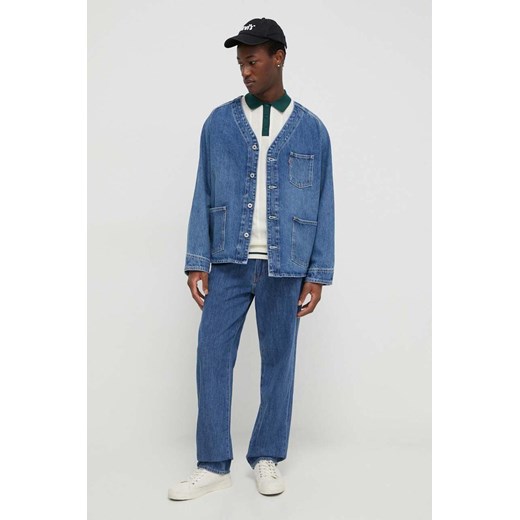Levi&apos;s kurtka jeansowa męska kolor niebieski przejściowa oversize XL ANSWEAR.com