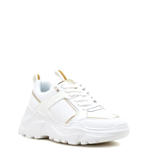 Buty sportowe damskie białe Just Cavalli sneakersy z tworzywa sztucznego na platformie 