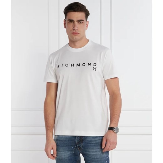 John Richmond t-shirt męski bawełniany z krótkim rękawem