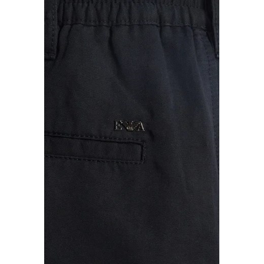 Emporio Armani Lniane szorty | Regular Fit Emporio Armani 48 Gomez Fashion Store