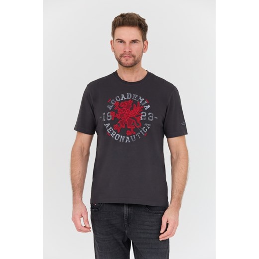 AERONAUTICA MILITARE Szary t-shirt M.C., Rozmiar XL ze sklepu outfit.pl w kategorii T-shirty męskie - zdjęcie 168745422
