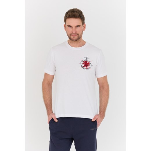 AERONAUTICA MILITARE Biały t-shirt M.C., Wybierz rozmiar XXL ze sklepu outfit.pl w kategorii T-shirty męskie - zdjęcie 168745453