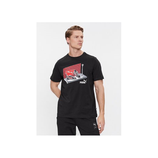 Puma T-Shirt Graphics Sneaker Box 680175 Czarny Regular Fit ze sklepu MODIVO w kategorii T-shirty męskie - zdjęcie 168746703