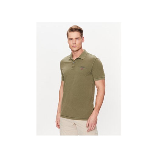 Napapijri Polo Elbas NP0A4GDL Zielony Regular Fit Napapijri L MODIVO