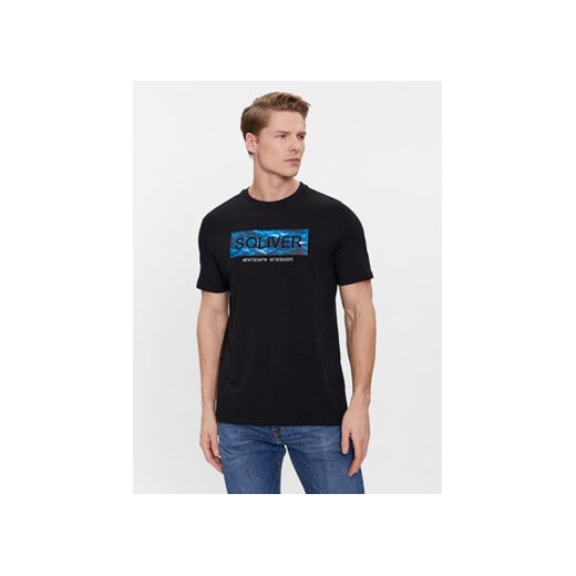 s.Oliver T-Shirt 2135685 Czarny Regular Fit ze sklepu MODIVO w kategorii T-shirty męskie - zdjęcie 168747081