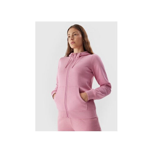 4F Bluza 4FAW23TSWSF0730 Różowy Regular Fit ze sklepu MODIVO w kategorii Bluzy damskie - zdjęcie 168748051