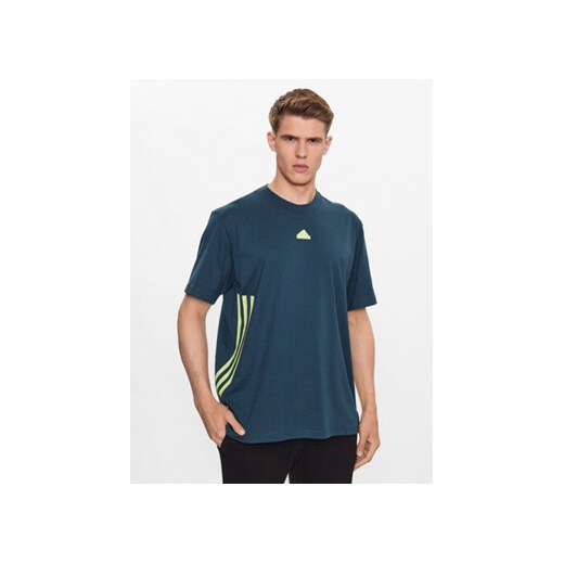 adidas T-Shirt IN1614 Turkusowy Loose Fit ze sklepu MODIVO w kategorii T-shirty męskie - zdjęcie 168748072