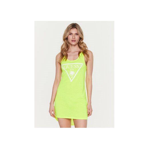 Guess Sukienka plażowa E3GP03 KB9I0 Zielony Regular Fit ze sklepu MODIVO w kategorii Sukienki - zdjęcie 168748172