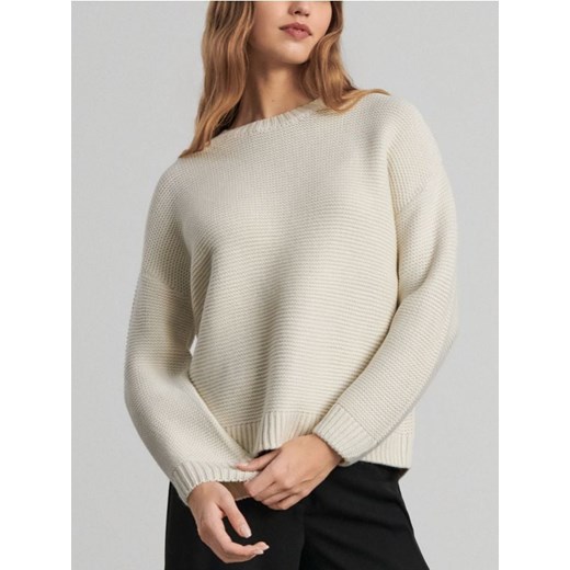 Sinsay - Sweter - kremowy ze sklepu Sinsay w kategorii Swetry damskie - zdjęcie 168750012