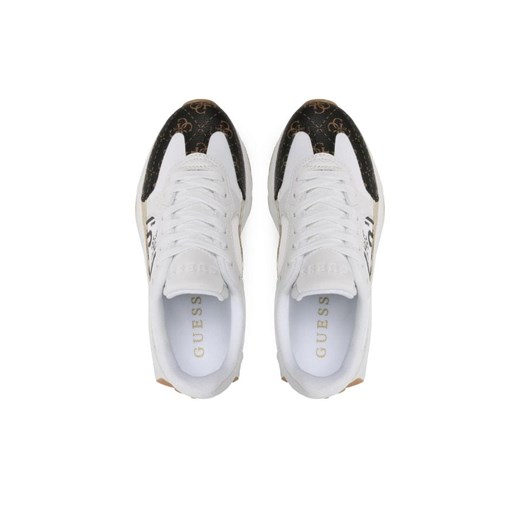 Buty sportowe damskie Guess białe na platformie wiosenne z tworzywa sztucznego 