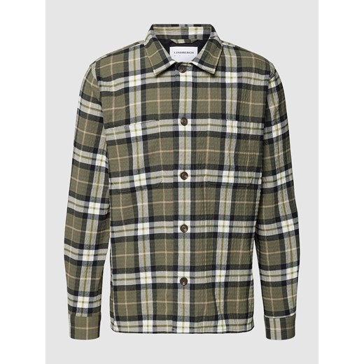 Koszula wierzchnia o kroju regular fit ze wzorem w kratę glencheck ze sklepu Peek&Cloppenburg  w kategorii Kurtki męskie - zdjęcie 168751114