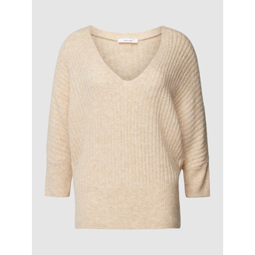 Sweter z dzianiny z dekoltem w serek model ‘Peruso’ ze sklepu Peek&Cloppenburg  w kategorii Swetry damskie - zdjęcie 168751160