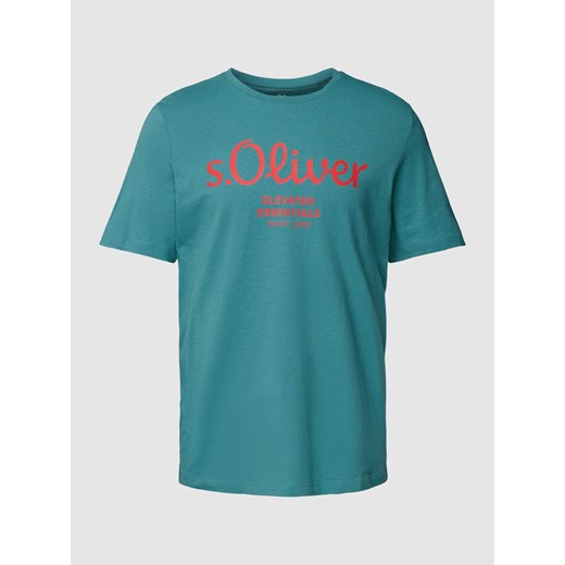 T-shirt z nadrukiem z logo ze sklepu Peek&Cloppenburg  w kategorii T-shirty męskie - zdjęcie 168751233