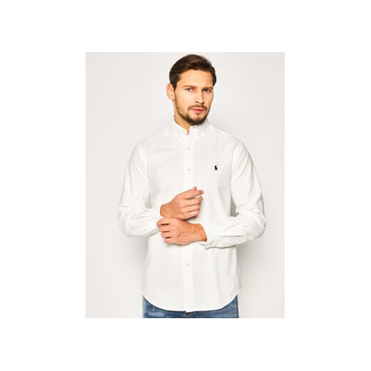 Polo Ralph Lauren Koszula Bsr 710772290 Biały Custom Fit ze sklepu MODIVO w kategorii Koszule męskie - zdjęcie 168754234