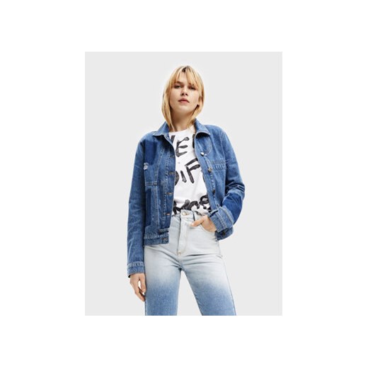 Desigual Kurtka jeansowa 22WWED23 Niebieski Relaxed Fit Desigual M MODIVO