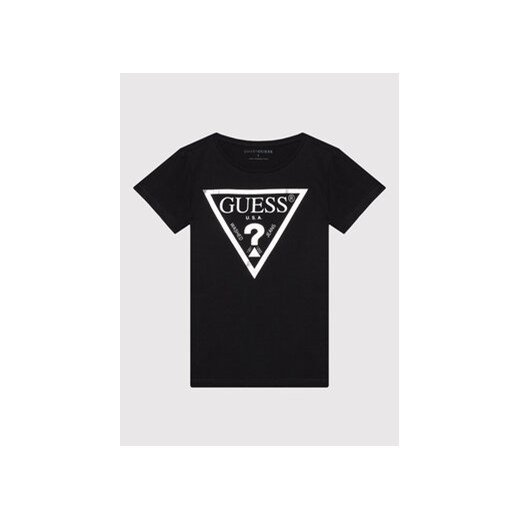 Guess T-Shirt J73I56 K8HM0 Czarny Regular Fit Guess 12Y promocyjna cena MODIVO