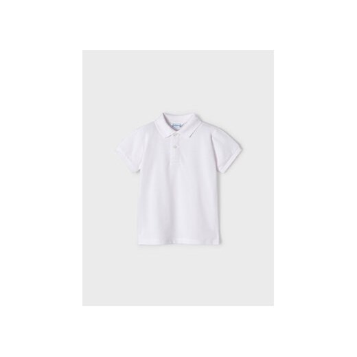 Mayoral Polo 150 Biały Regular Fit ze sklepu MODIVO w kategorii T-shirty chłopięce - zdjęcie 168754771