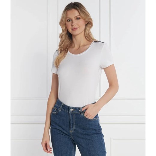 EA7 T-shirt | Slim Fit ze sklepu Gomez Fashion Store w kategorii Bluzki damskie - zdjęcie 168755354