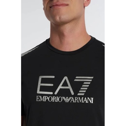 T-shirt męski Emporio Armani na lato młodzieżowy z krótkim rękawem 