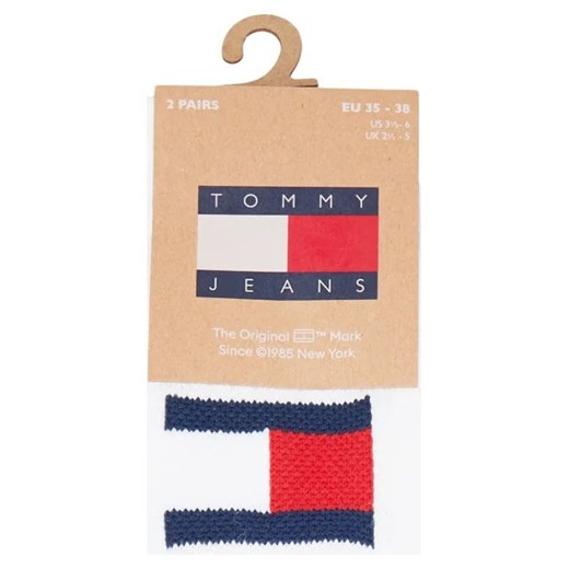 Tommy Jeans skarpetki damskie białe w sportowym stylu