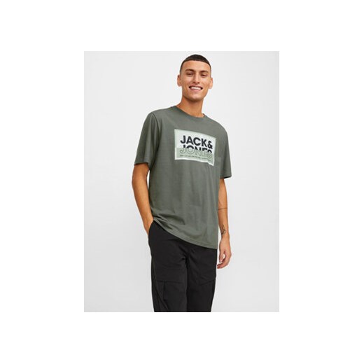 Jack&Jones T-Shirt Logan 12253442 Zielony Standard Fit ze sklepu MODIVO w kategorii T-shirty męskie - zdjęcie 168756674
