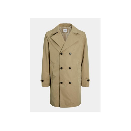 Płaszcz męski beżowy Jack & Jones elegancki 