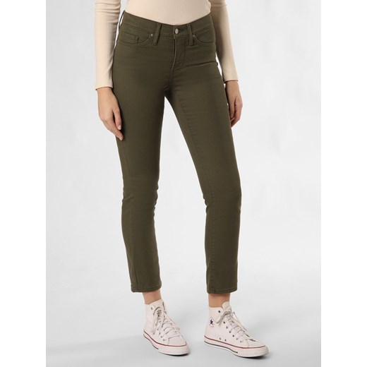 Spodnie damskie Levi's zielone casual 