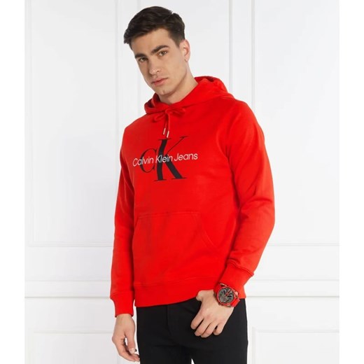 Bluza męska czerwona Calvin Klein bawełniana 
