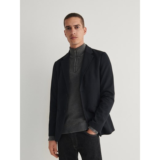 Reserved - Marynarka slim fit - granatowy Reserved XXL wyprzedaż Reserved