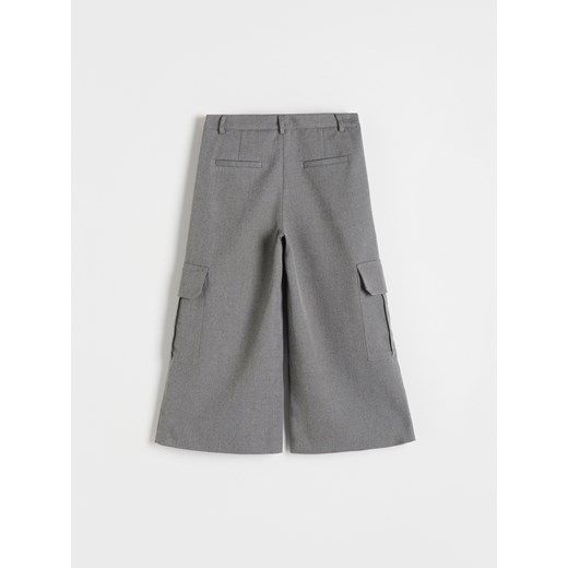 Reserved - Spodnie culotte - ciemnoszary Reserved 158 (12 lat) Reserved