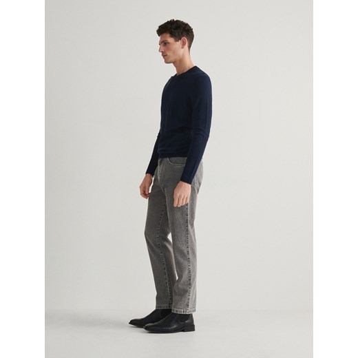 Reserved - Jeansy straight fit - jasnoszary Reserved 33 Reserved