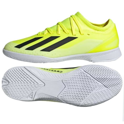 Buty piłkarskie adidas X Crazyfast League In Jr IF0685 żółte ze sklepu ButyModne.pl w kategorii Buty sportowe dziecięce - zdjęcie 168765110