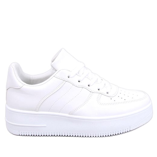 Sneakersy damskie Gauff White białe ze sklepu ButyModne.pl w kategorii Trampki damskie - zdjęcie 168765143