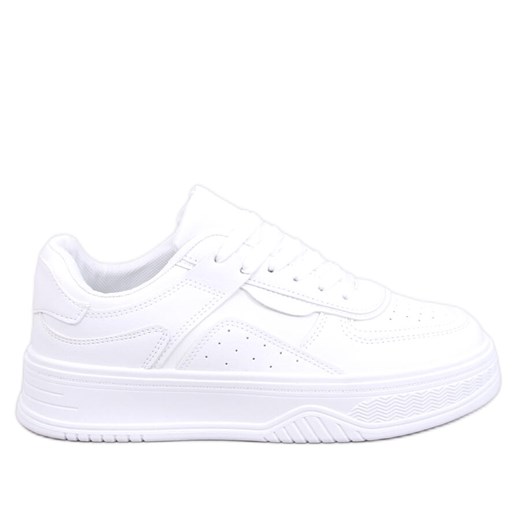 Sneakersy damskie Moriau White białe ze sklepu ButyModne.pl w kategorii Trampki damskie - zdjęcie 168765164