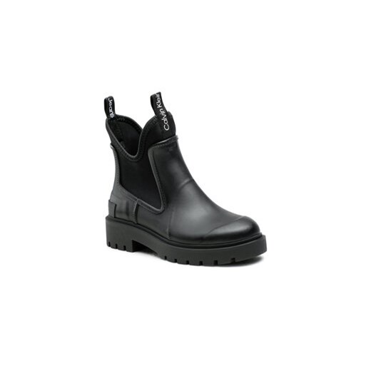 Calvin Klein Jeans Kalosze Mid Rainboot Chelsea YW0YW01034 Czarny 39 okazja MODIVO