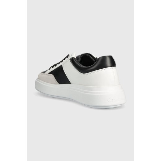 Calvin Klein sneakersy skórzane LOW TOP LACE UP LTH kolor biały HM0HM01047 Calvin Klein 44 ANSWEAR.com okazyjna cena