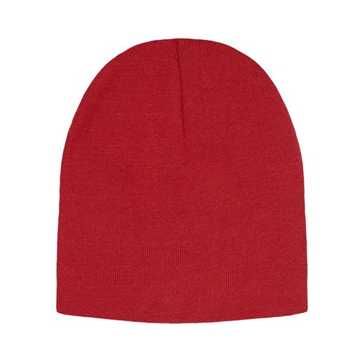 Jednokolorowa Czapka Zimowa Typu Beanie – Zimowa - Czerwona CPAEMACSHSTRbeanie0026czerw ze sklepu JegoSzafa.pl w kategorii Czapki zimowe męskie - zdjęcie 168769421