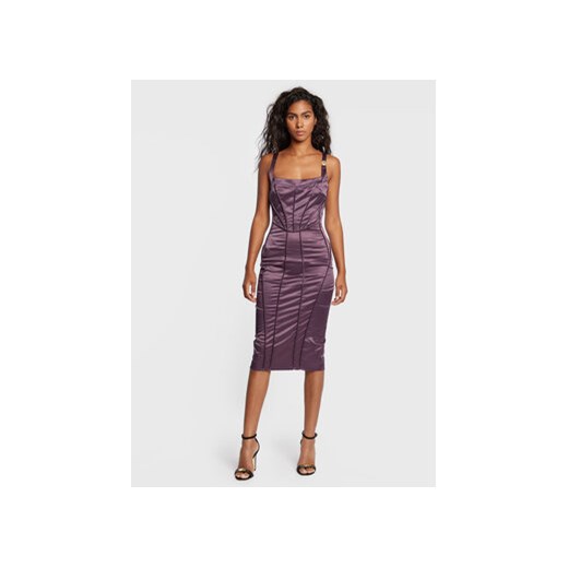 Babylon Sukienka koktajlowa R_E00789 Fioletowy Slim Fit M promocyjna cena MODIVO