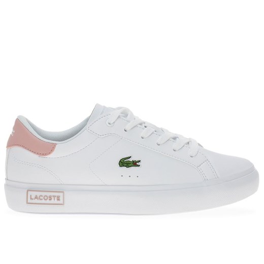 Buty Lacoste Powercourt 741SUJ0014-1Y9 - białe ze sklepu streetstyle24.pl w kategorii Trampki damskie - zdjęcie 168771801